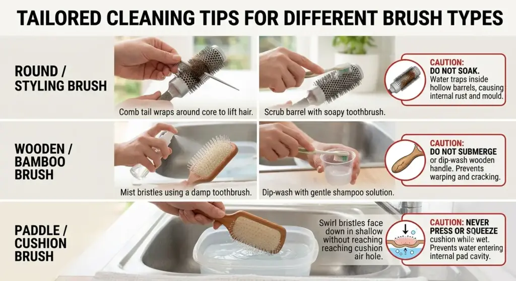 Cleaning Tips for Different Brush Types