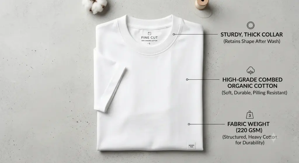 Premium Plain White T-shirt