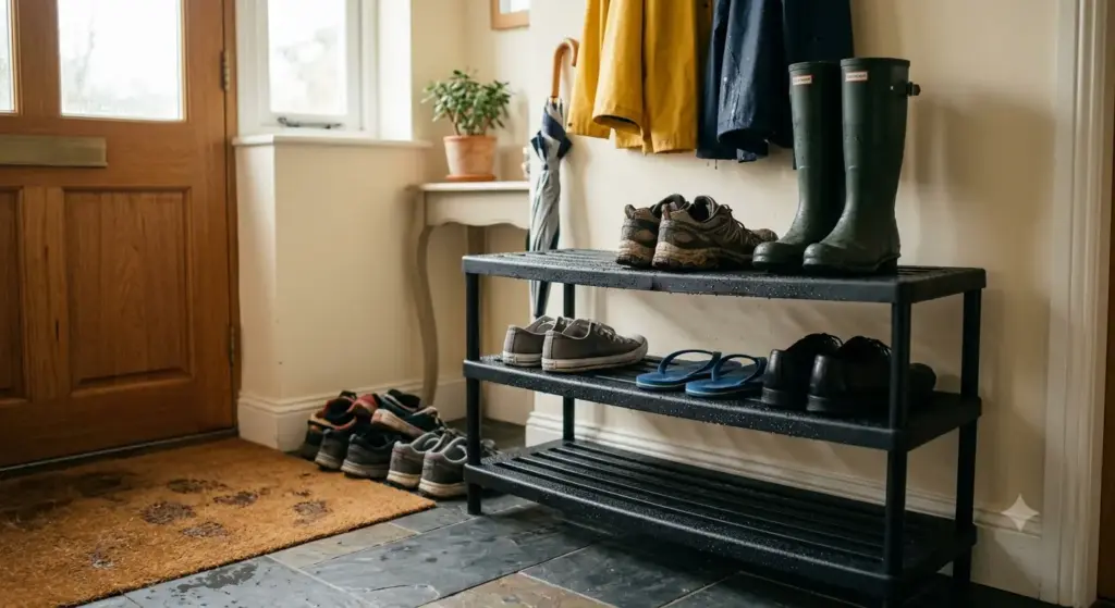 Rubberised Shoe Racks