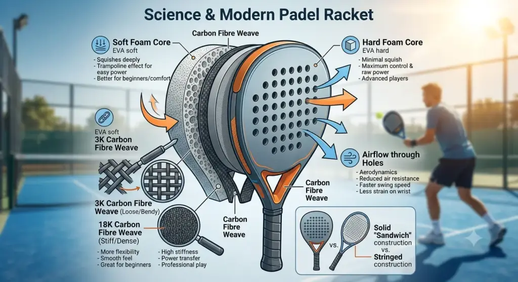 Science of Padel Racket Design