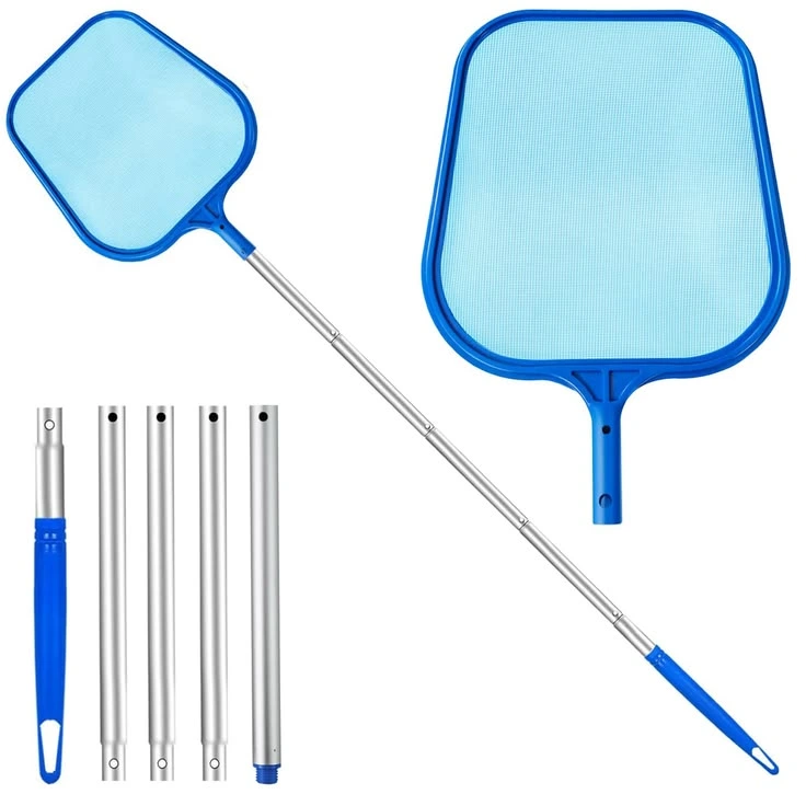 Telescopic pole skimmer net