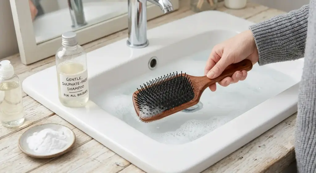 Wash with a Cleansing Solution
