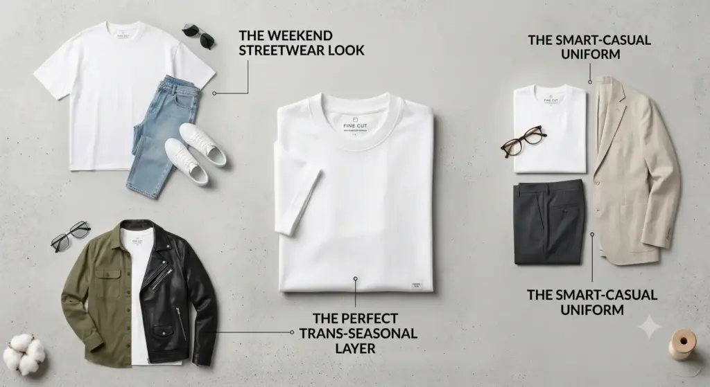 White T-shirt Outfit Men's Guide
