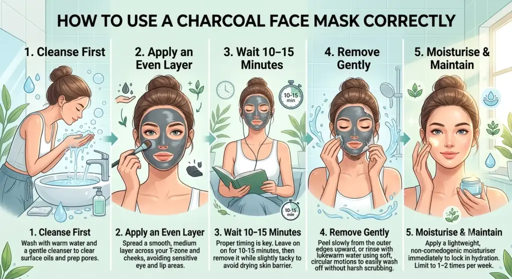 How to Use a Charcoal Face Mask